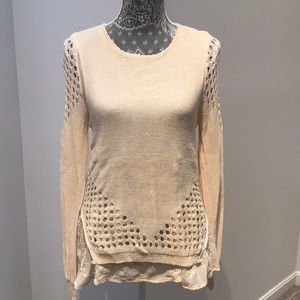 Cream boho sweater by Sunday in Brooklyn